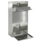 vidaXL Θυρίδα Πακέτων Ασημί 44 x 22 x 82 εκ. Επικαλυμμένος Χάλυβας