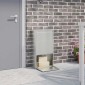 vidaXL Θυρίδα Πακέτων Ασημί 44 x 22 x 82 εκ. Επικαλυμμένος Χάλυβας