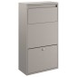 vidaXL Θυρίδα Πακέτων με αποθήκευση με πόρτα Σκ rusty 44 x 22 x 82 εκ.