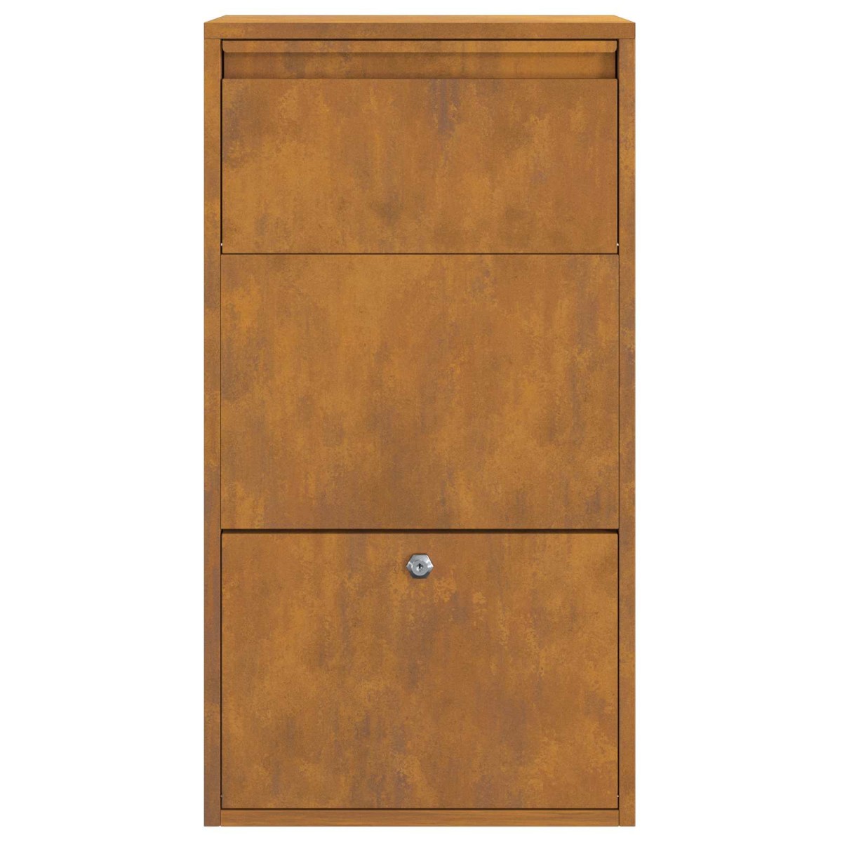 vidaXL Θυρίδα Πακέτων με αποθήκευση με πόρτα Σκ rusty 44 x 22 x 82 εκ.