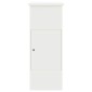 vidaXL Θυρίδα Πακέτων με αποθήκευση Λευκό 44,5 x 29 x 110,5 εκ Ατσάλι