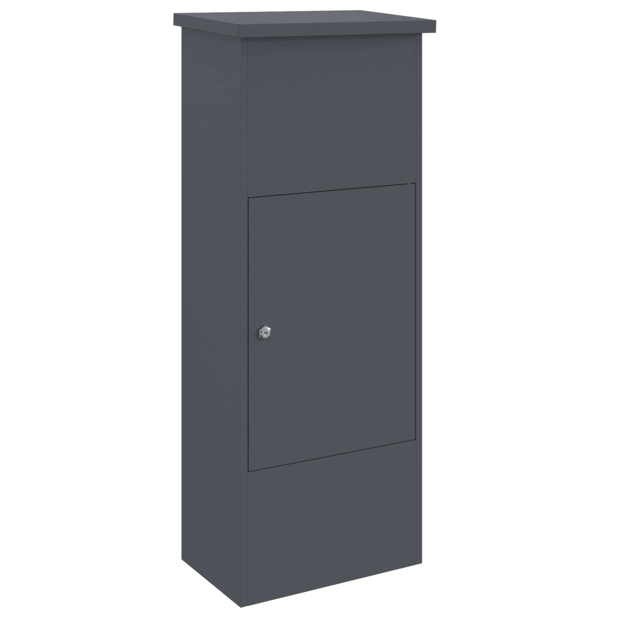vidaXL Θυρίδα Πακέτων με πόρτα Ανθρακί 44,5 x 29 x 110,5 εκ Ατσάλι