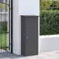 vidaXL Θυρίδα Πακέτων με πόρτα Ανθρακί 44,5 x 29 x 110,5 εκ Ατσάλι