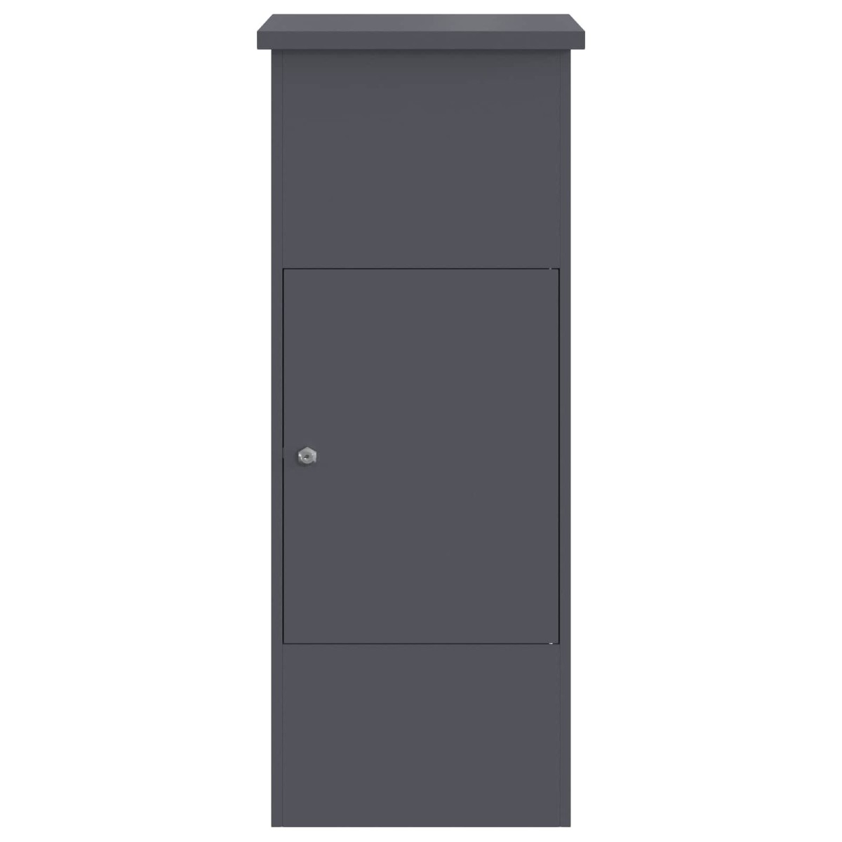vidaXL Θυρίδα Πακέτων με πόρτα Ανθρακί 44,5 x 29 x 110,5 εκ Ατσάλι
