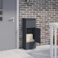 vidaXL Θυρίδα Πακέτων με πόρτα Ανθρακί 44,5 x 29 x 110,5 εκ Ατσάλι