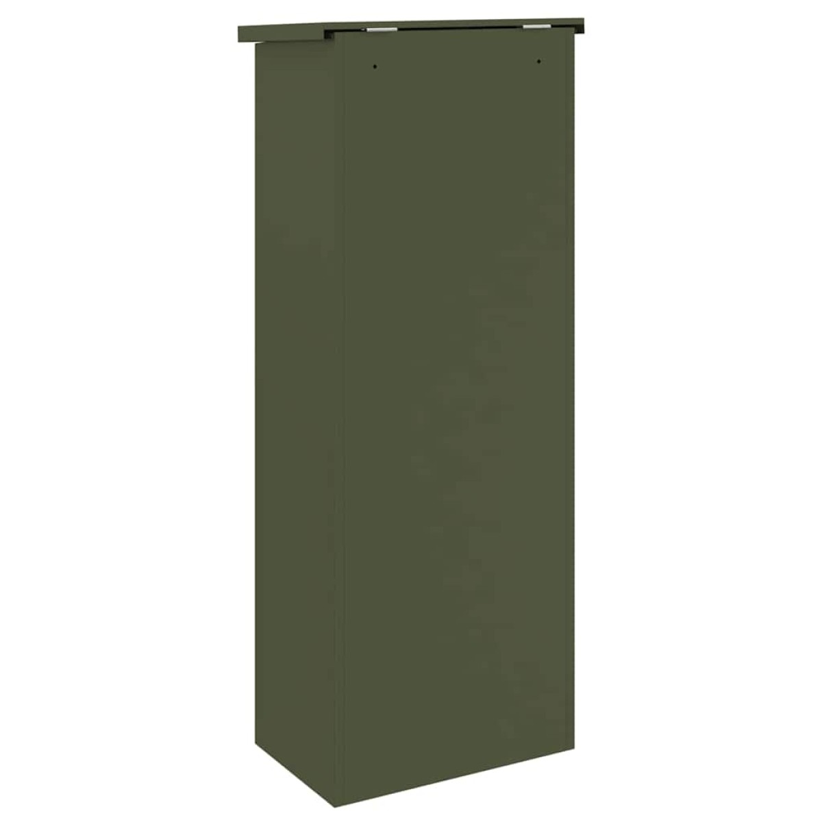 vidaXL Θυρίδα Πακέτων με αποθήκευση Λαδί 44,5 x 29 x 110,5 εκ Ατσάλι