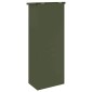 vidaXL Θυρίδα Πακέτων με αποθήκευση Λαδί 44,5 x 29 x 110,5 εκ Ατσάλι