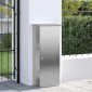 vidaXL Θυρίδα Πακέτων Ασημί 44,5 x 29 x 110,5 εκ Ανοξείδωτο ατσάλι