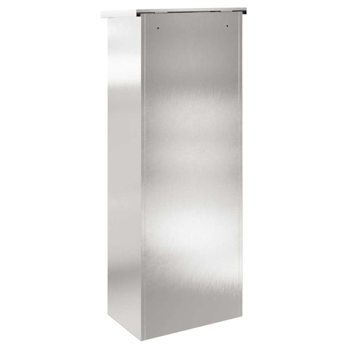 vidaXL Θυρίδα Πακέτων Ασημί 44,5 x 29 x 110,5 εκ Ανοξείδωτο ατσάλι