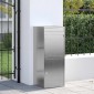 vidaXL Θυρίδα Πακέτων Ασημί 47,5 x 38 x 59 εκ. Ανοξείδωτο Ατσάλι