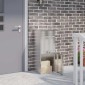 vidaXL Θυρίδα Πακέτων Ασημί 47,5 x 38 x 59 εκ. Ανοξείδωτο Ατσάλι