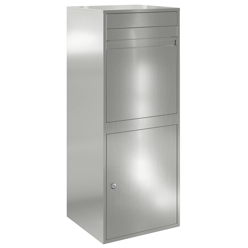 vidaXL Θυρίδα Πακέτων Ασημί 47,5 x 38 x 59 εκ. Γαλβανισμένος Χάλυβας
