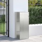 vidaXL Θυρίδα Πακέτων Ασημί 47,5 x 38 x 59 εκ. Γαλβανισμένος Χάλυβας