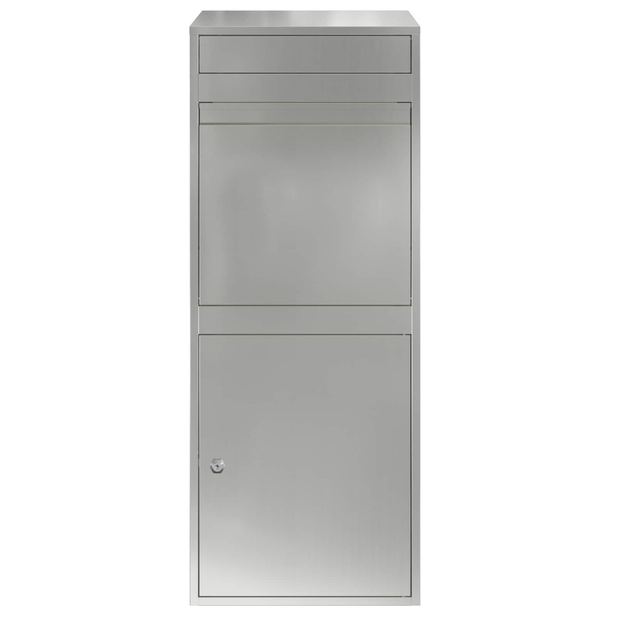 vidaXL Θυρίδα Πακέτων Ασημί 47,5 x 38 x 59 εκ. Γαλβανισμένος Χάλυβας