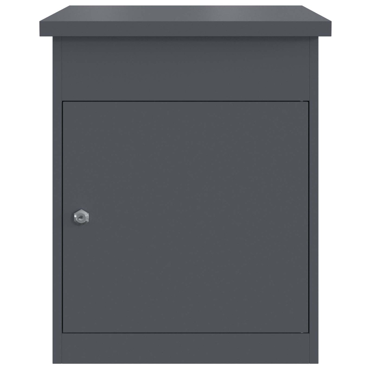 vidaXL Θυρίδα Πακέτων με αποθήκευση Ανθρακί 47,5 x 38 x 59 εκ. Ατσάλι
