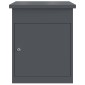vidaXL Θυρίδα Πακέτων με αποθήκευση Ανθρακί 47,5 x 38 x 59 εκ. Ατσάλι