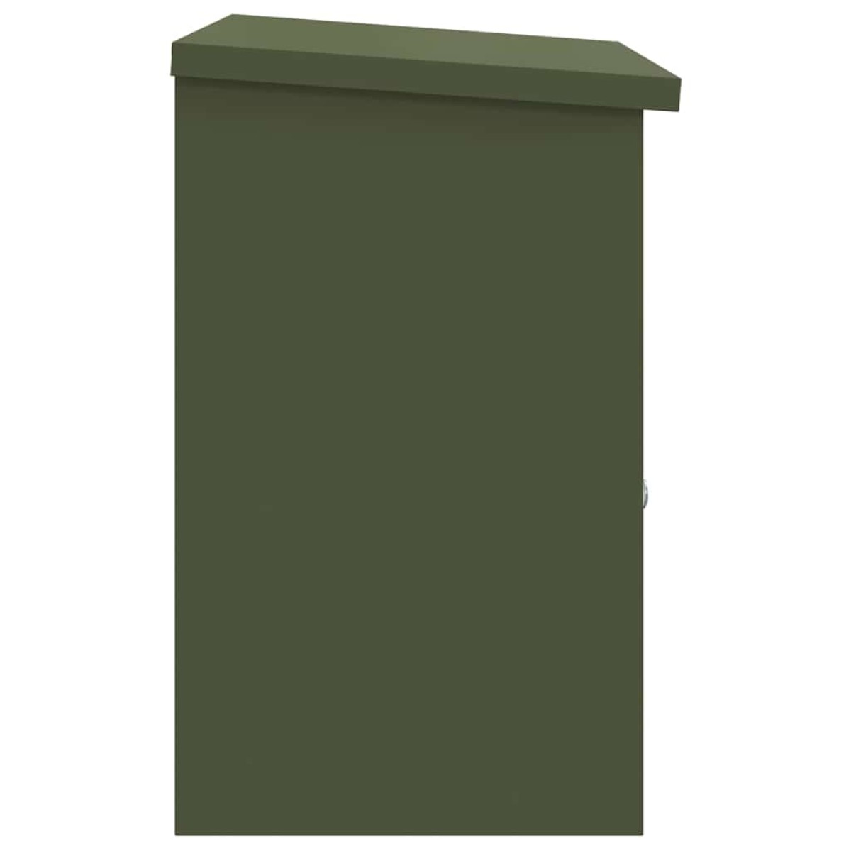 vidaXL Θυρίδα Πακέτων με αποθήκευση Λαδί 47,5 x 38 x 59 εκ. Ατσάλι