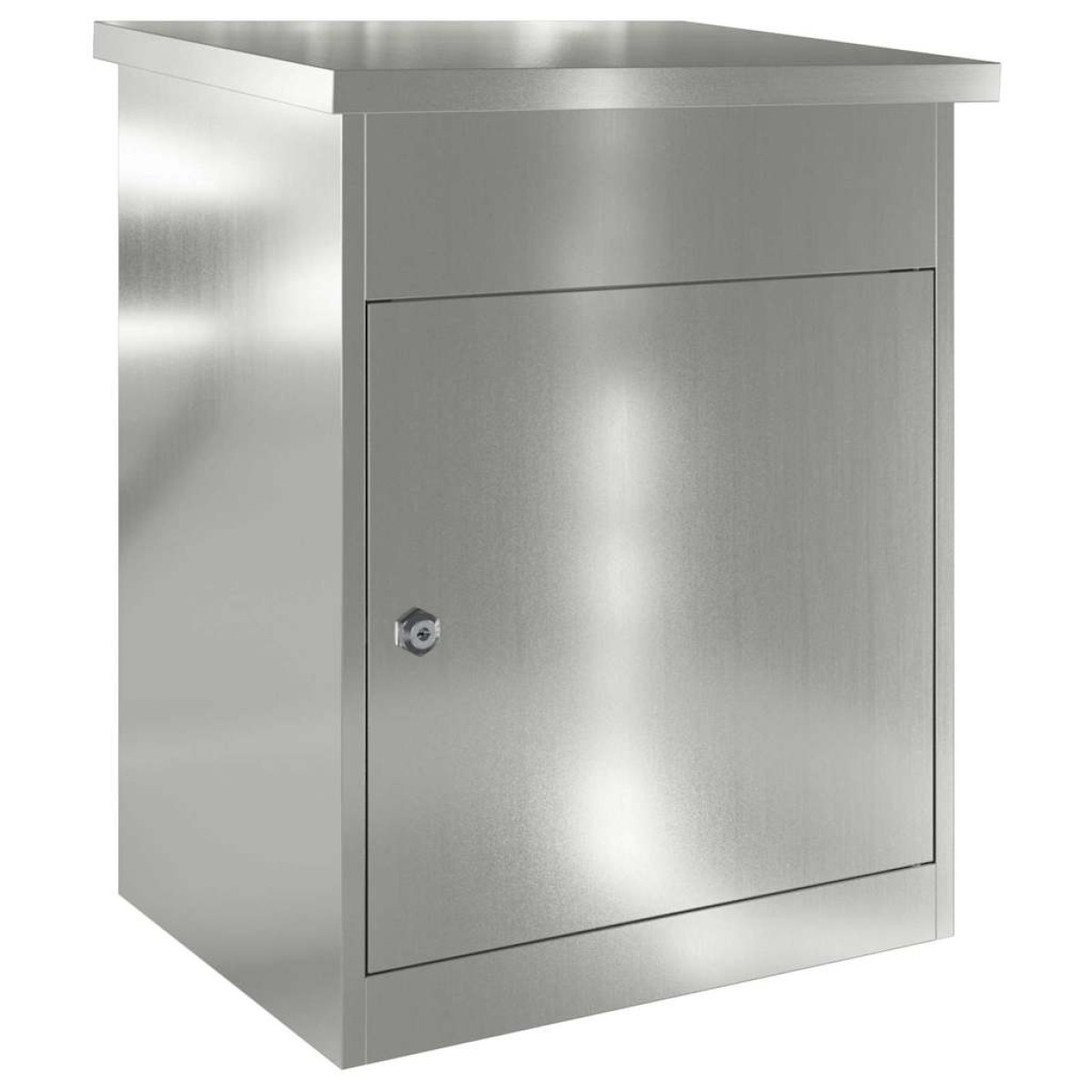 vidaXL Θυρίδα Πακέτων Μαύρο 47,5 x 38 x 59 εκ. Επικαλυμμένος Χάλυβας