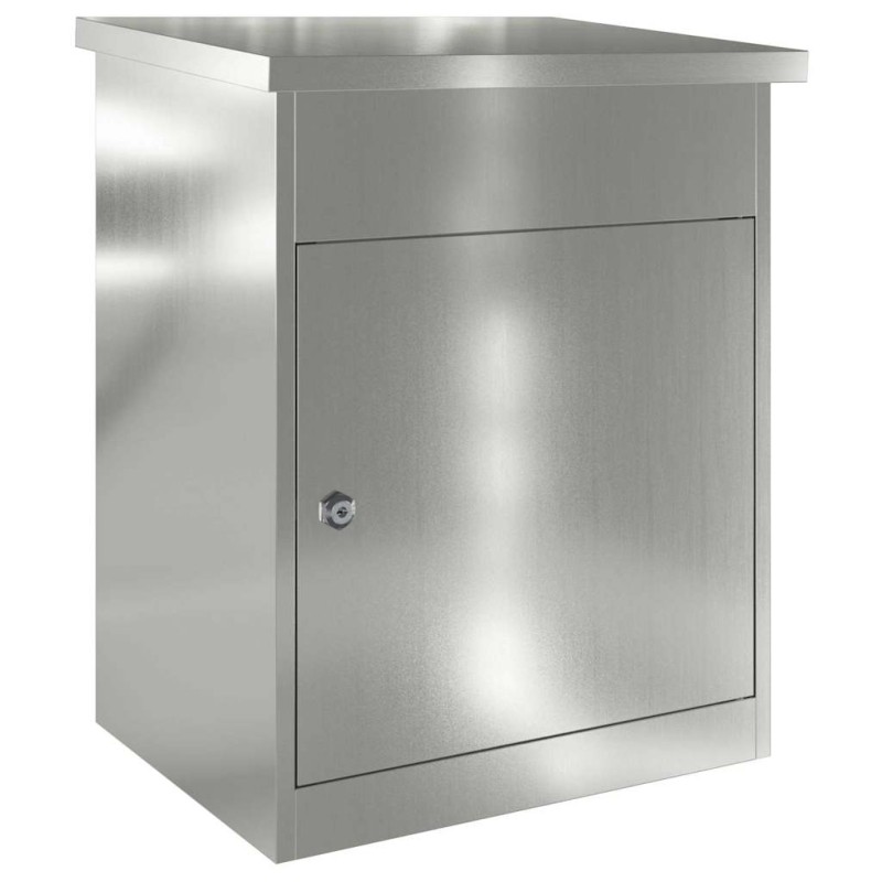 vidaXL Θυρίδα Πακέτων Μαύρο 47,5 x 38 x 59 εκ. Επικαλυμμένος Χάλυβας