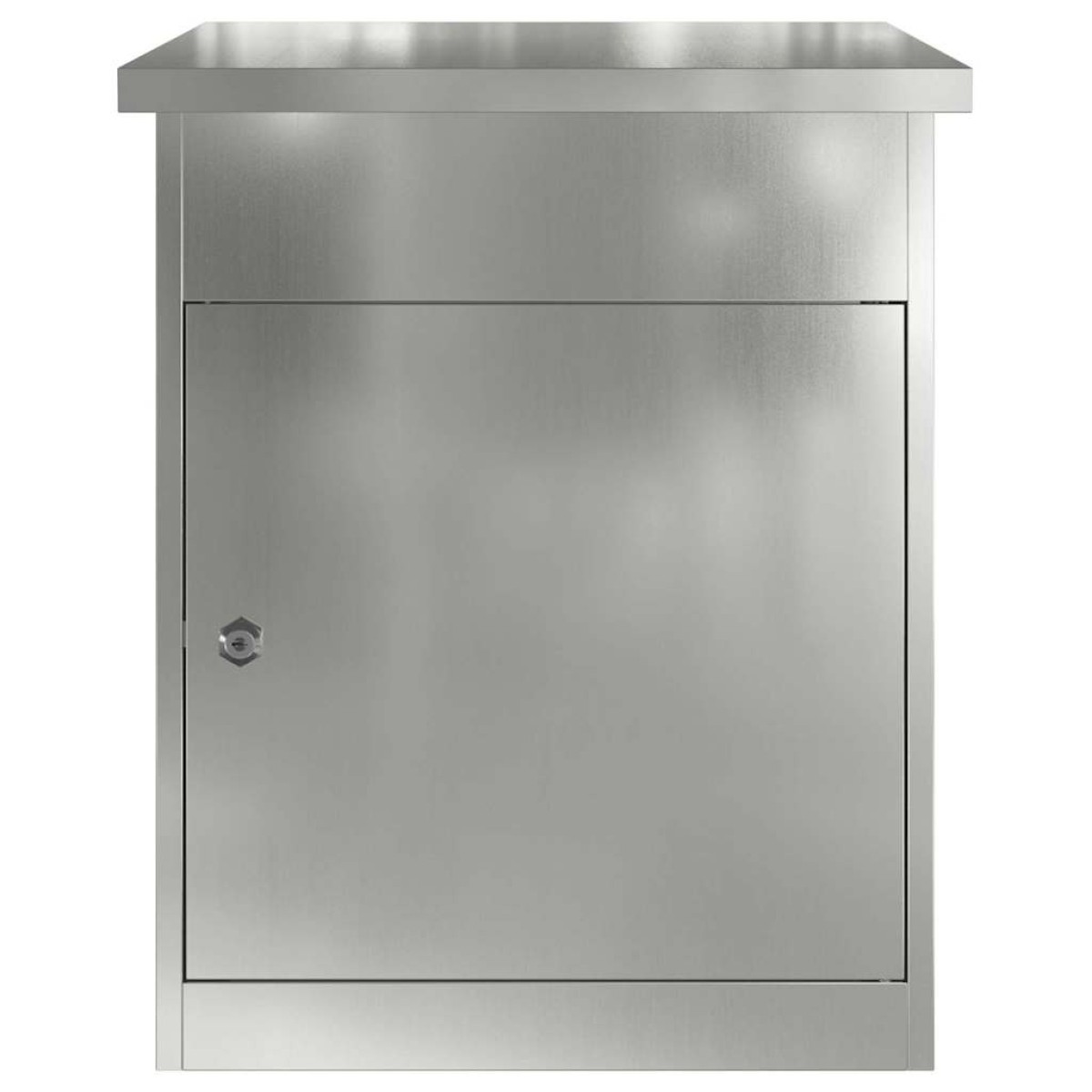 vidaXL Θυρίδα Πακέτων Μαύρο 47,5 x 38 x 59 εκ. Επικαλυμμένος Χάλυβας