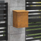 vidaXL Θυρίδα Πακέτων με αποθήκευση Σκ rusty 47,5 x 38 x 59 εκ.