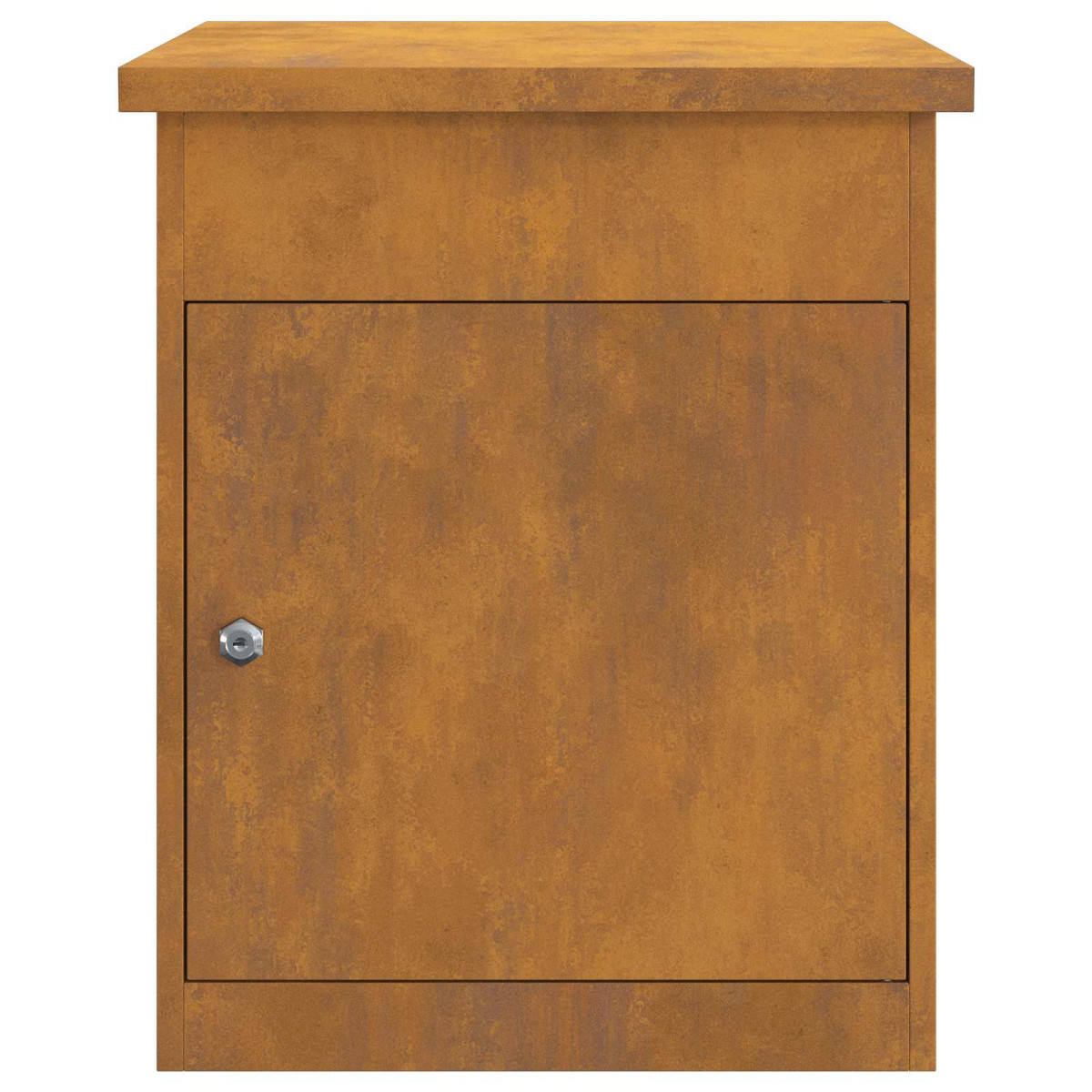 vidaXL Θυρίδα Πακέτων με αποθήκευση Σκ rusty 47,5 x 38 x 59 εκ.