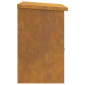 vidaXL Θυρίδα Πακέτων με αποθήκευση Σκ rusty 47,5 x 38 x 59 εκ.