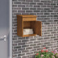 vidaXL Θυρίδα Πακέτων με αποθήκευση Σκ rusty 47,5 x 38 x 59 εκ.
