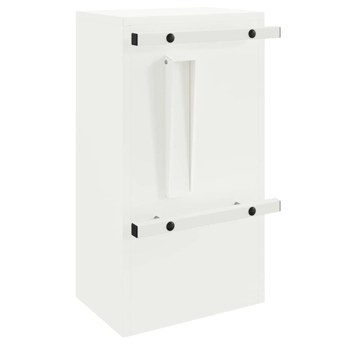 vidaXL γραμματοκιβώτιο με αποθήκευση Λευκό 30 x 20 x 55 εκ. Ατσάλι