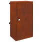 vidaXL γραμματοκιβώτιο με αποθήκευση Σκ rusty 30 x 20 x 55 εκ.