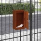 vidaXL γραμματοκιβώτιο με αποθήκευση Σκ rusty 30 x 20 x 55 εκ.