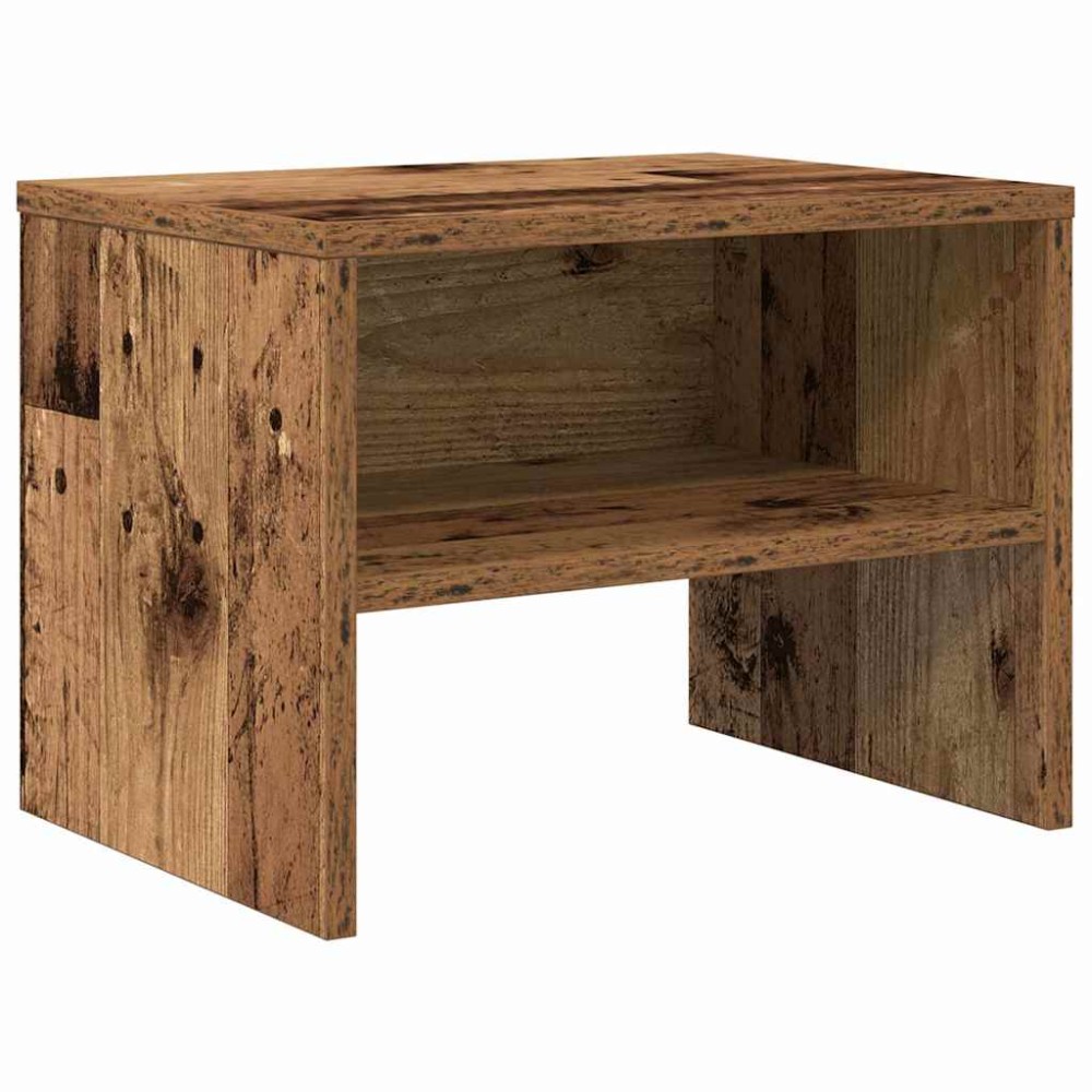 vidaXL Κομοδίνο Παλαιό ξύλο 40 x 40 x 30 cm Επεξεργασμένο Ξύλο
