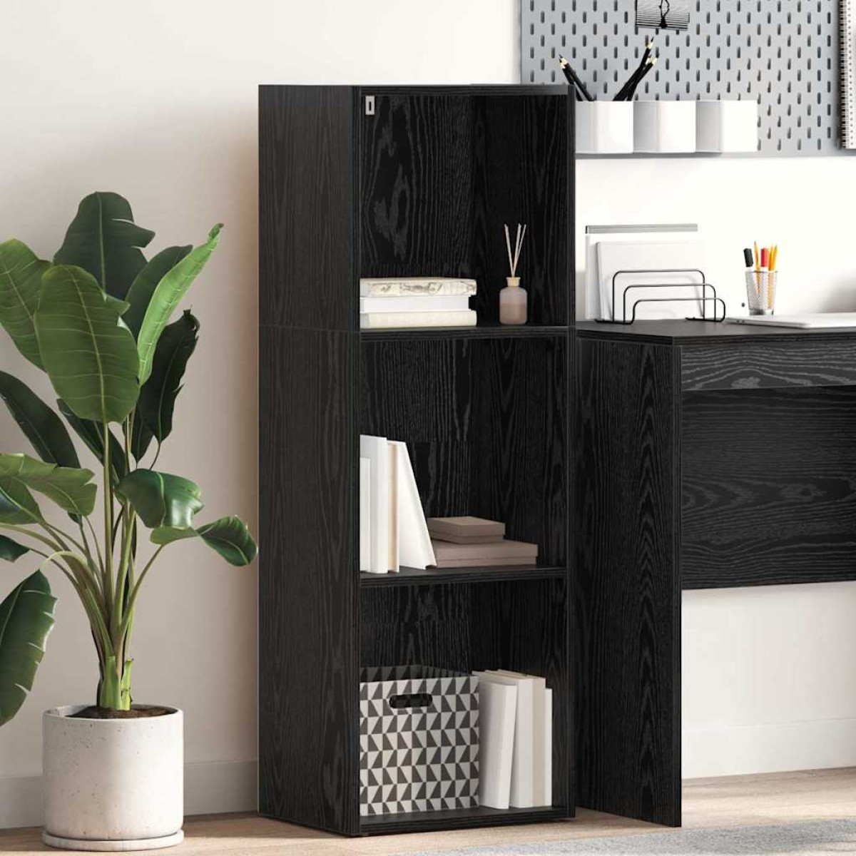 vidaXL Ράφι Βιβλίων 3 επίπεδα 40 x 30 x 114 εκ. Επεξεργασμένο Ξύλο