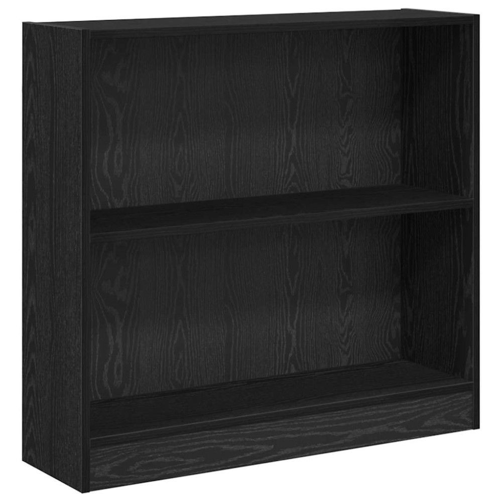 vidaXL Ράφι Βιβλίων 80 x 24 x 76 εκ. Επεξεργασμένο Ξύλο Μαύρη Οξυά