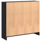 vidaXL Ράφι Βιβλίων 80 x 24 x 76 εκ. Επεξεργασμένο Ξύλο Μαύρη Οξυά