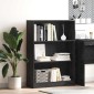 vidaXL Ράφι Βιβλίων 80 x 24 x 109 εκ. Επεξεργασμένο Ξύλο Μαύρη Οξυά