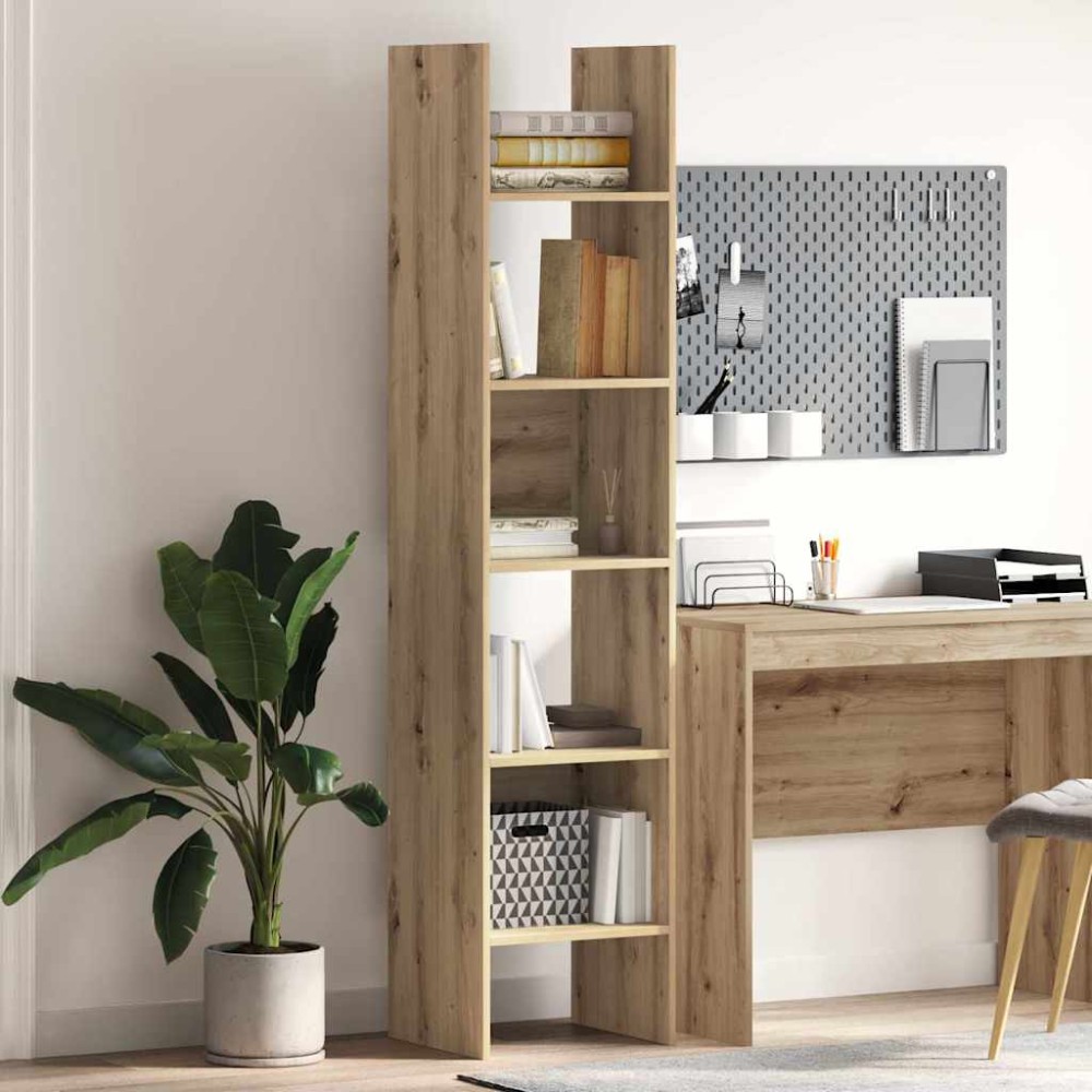vidaXL Βιβλιοθήκη 5 επιπέδων 40 x 35 x 180 εκ. Επεξεργασμένο Ξύλο