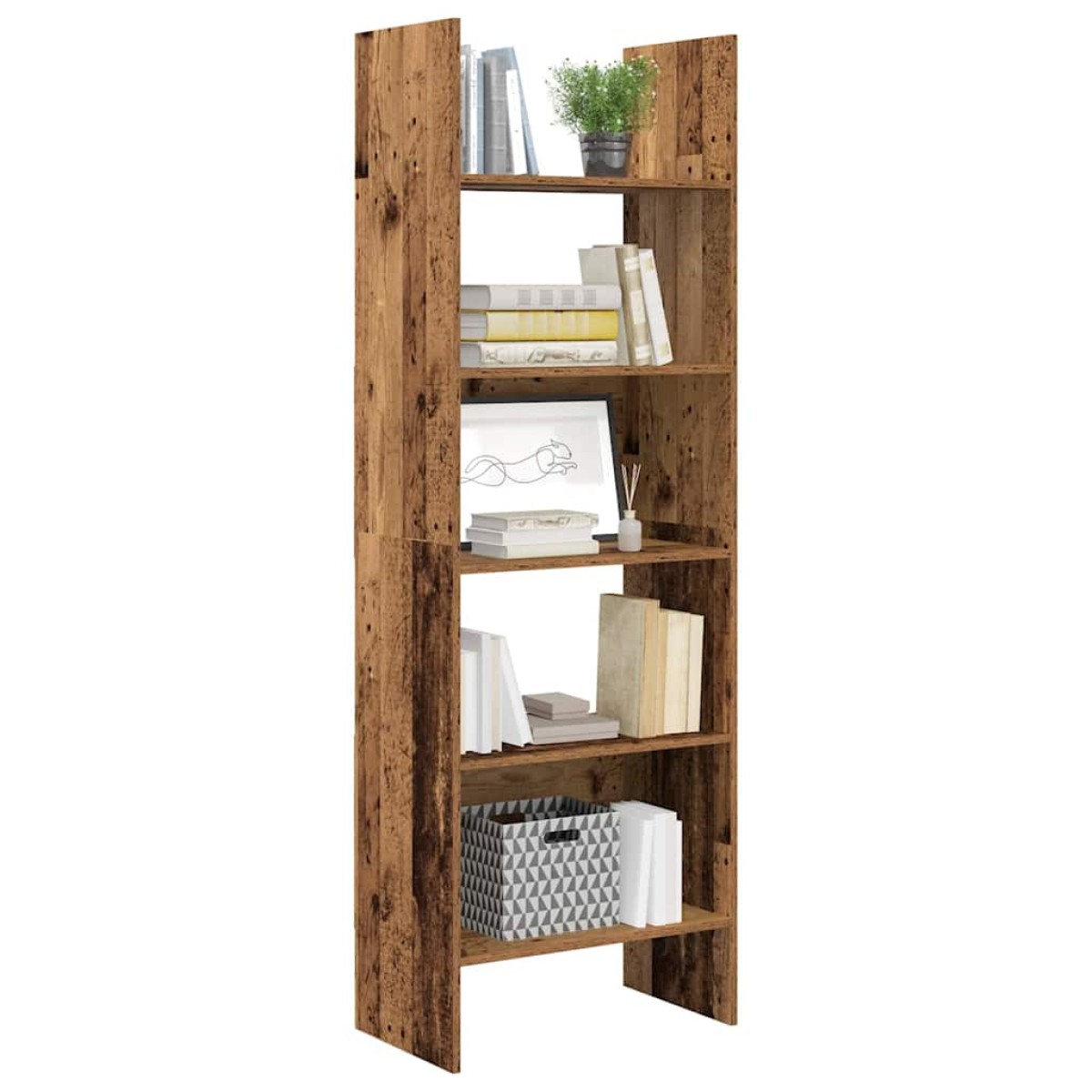 vidaXL Βιβλιοθήκη 5 επίπεδα 60 x 35 x 180 εκατοστά Επεξεργασμένο Ξύλο