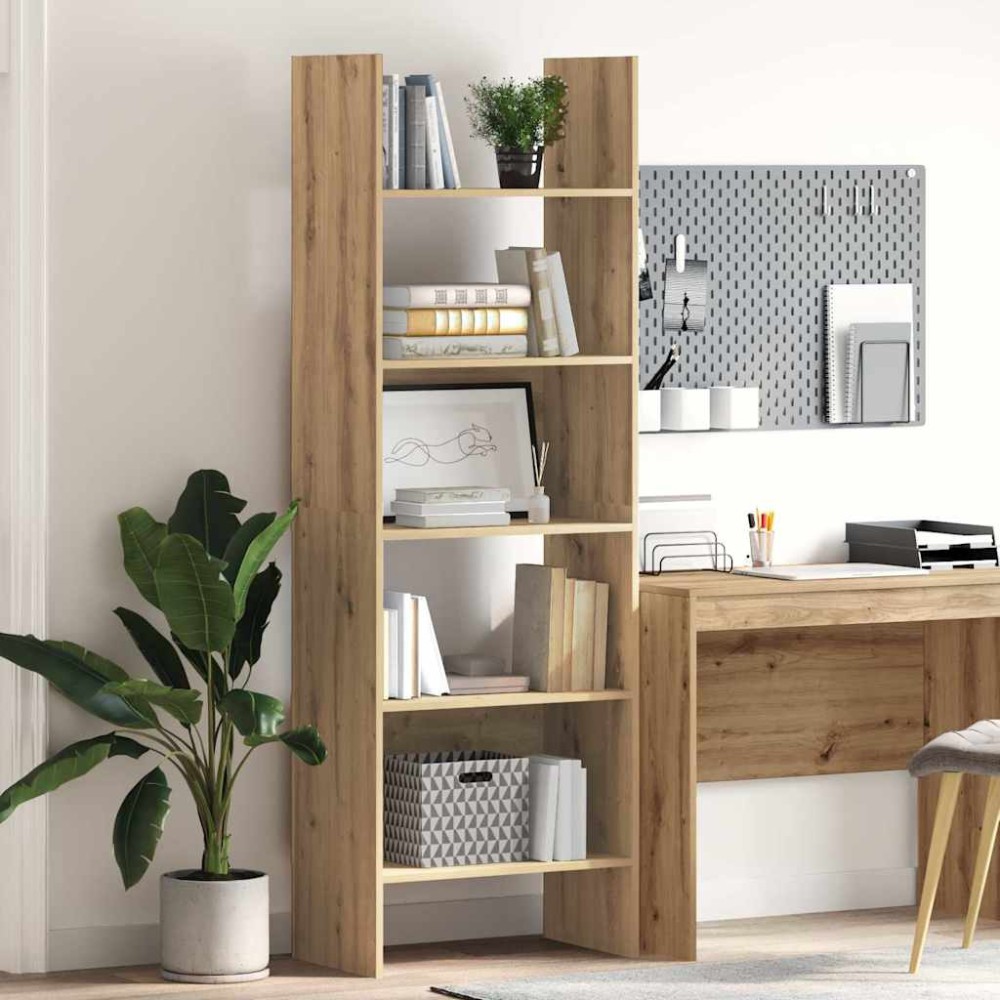 vidaXL Βιβλιοθήκη 5 επίπεδα 60 x 35 x 180 εκατοστά Επεξεργασμένο Ξύλο