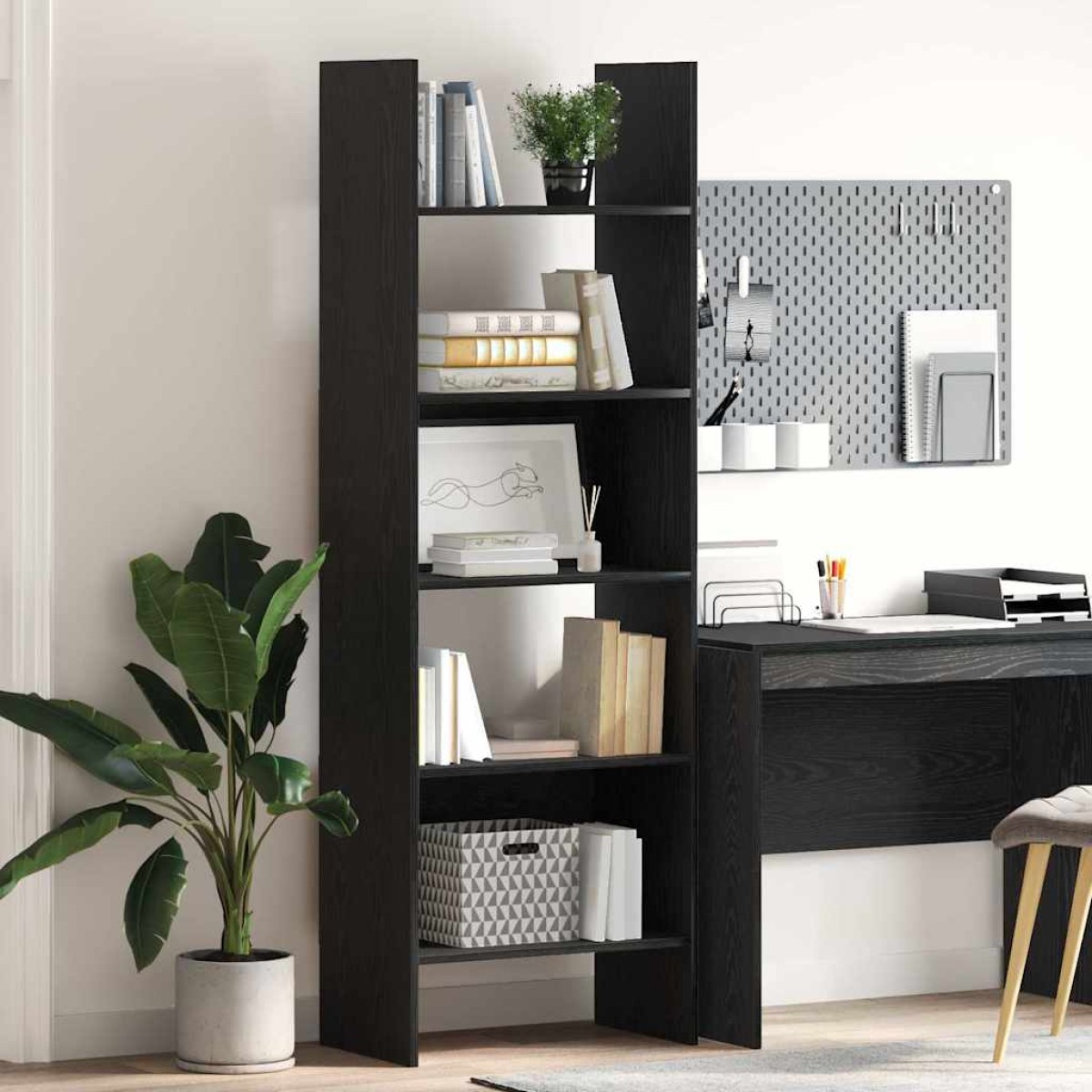 vidaXL Βιβλιοθήκη 5 επίπεδα 60 x 35 x 180 εκατοστά Επεξεργασμένο Ξύλο