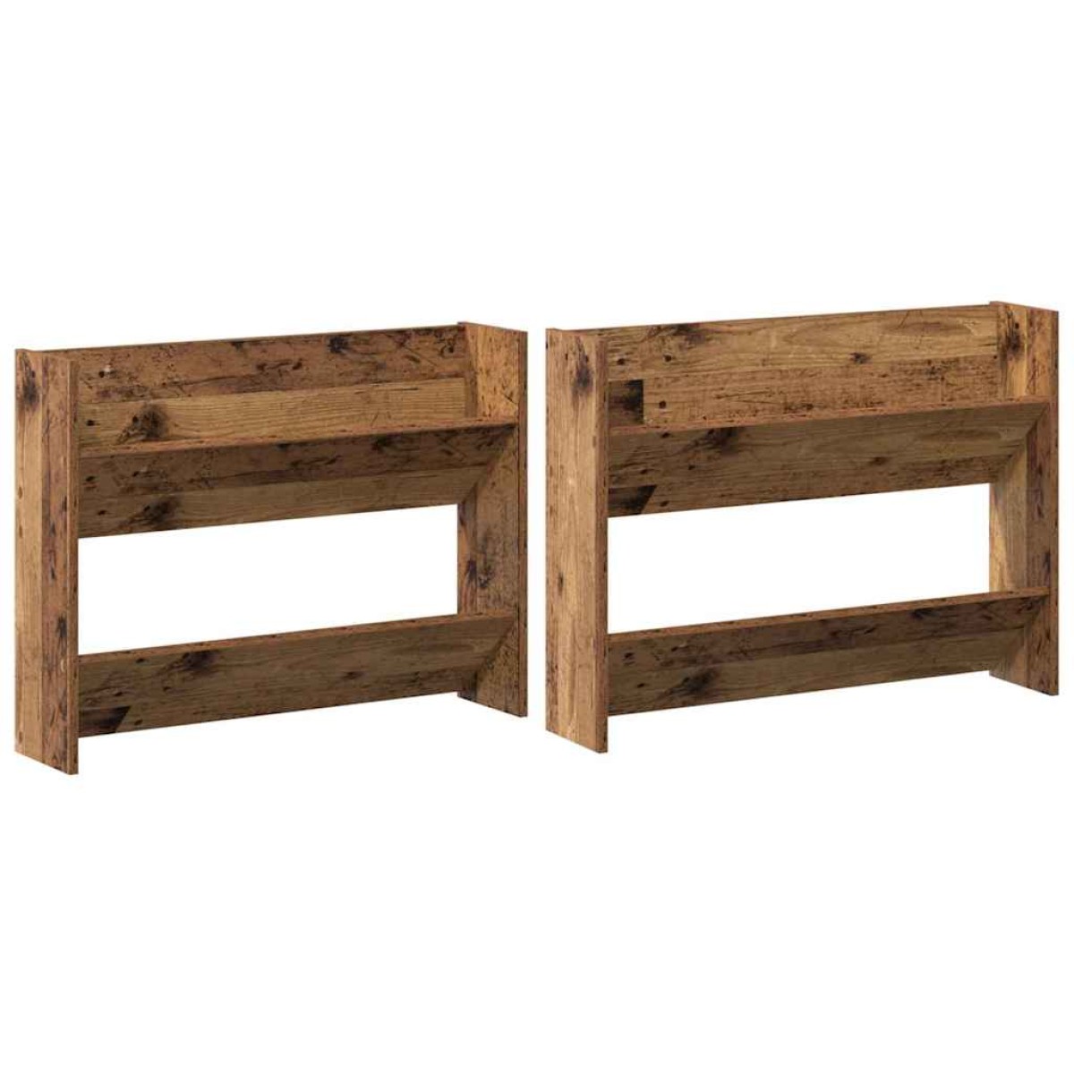 vidaXL Ντουλάπα Παπουτσιών 2 τμχ. 80 x 18 x 60 εκ Επεξεργασμένο Ξύλο