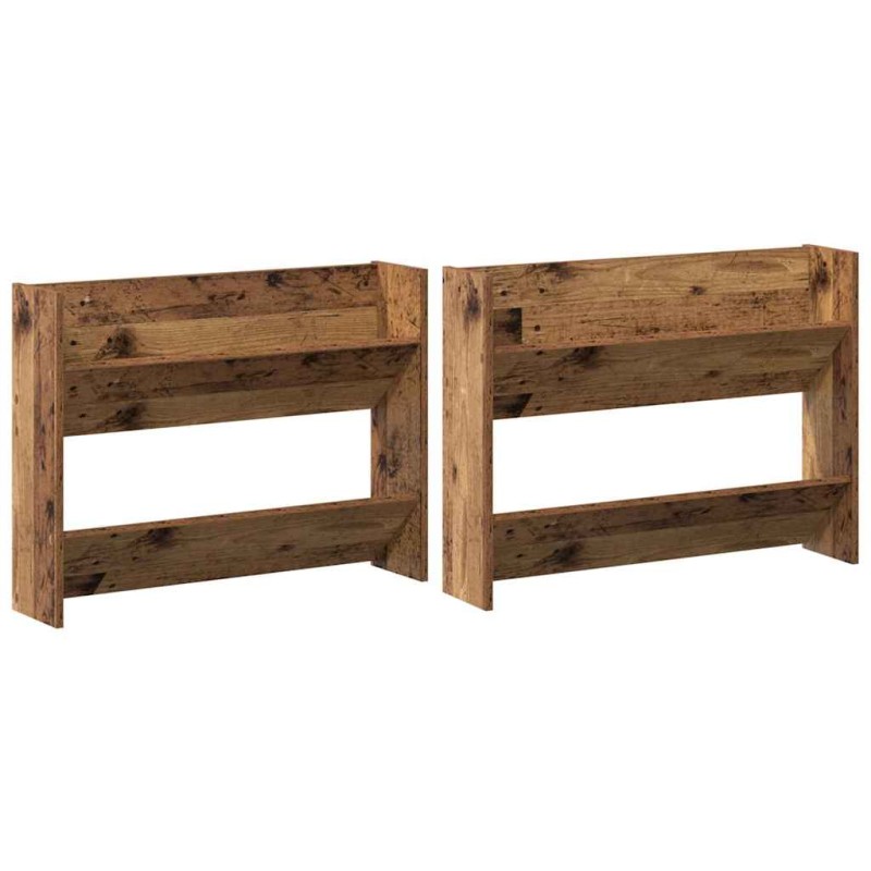 vidaXL Ντουλάπα Παπουτσιών 2 τμχ. 80 x 18 x 60 εκ Επεξεργασμένο Ξύλο