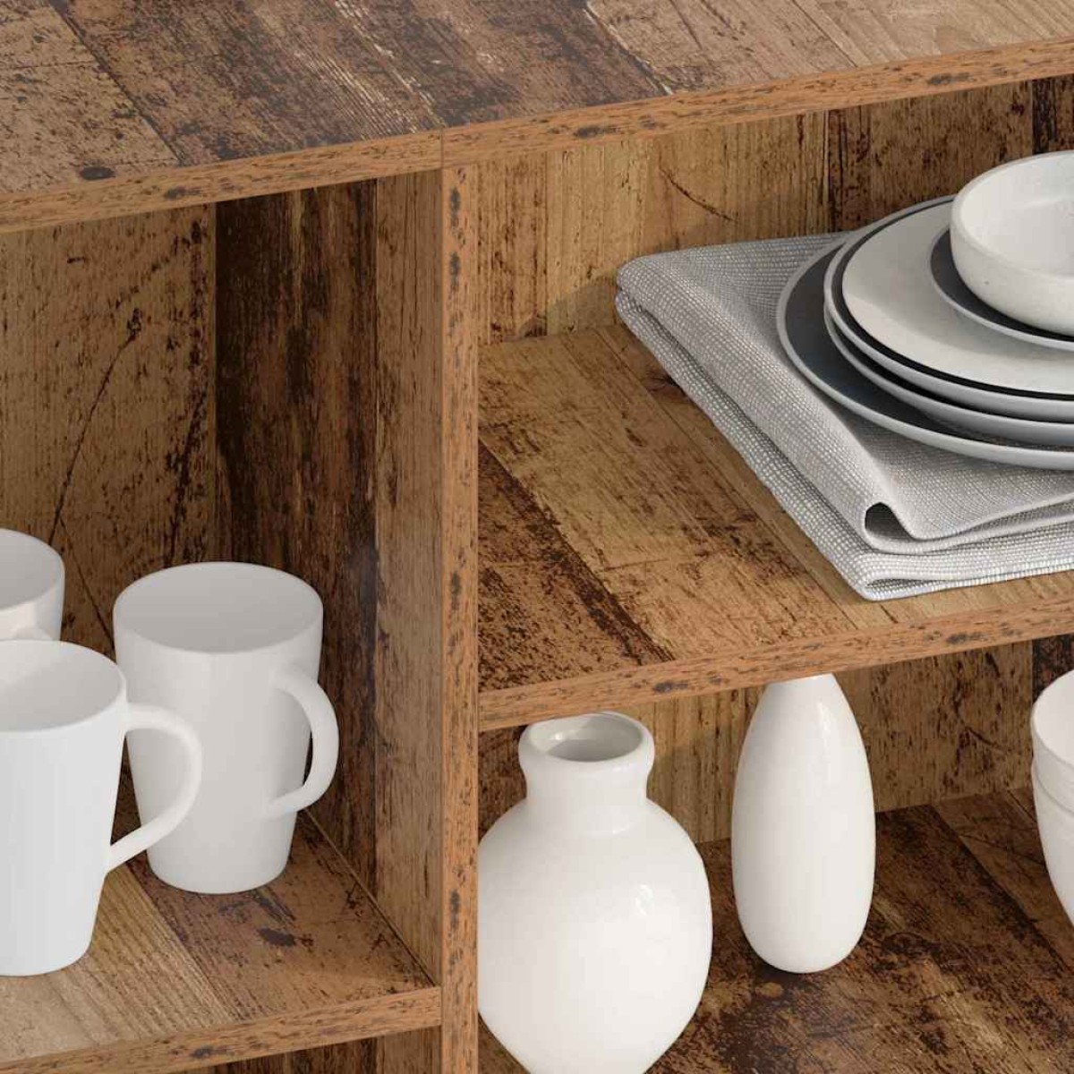 vidaXL Πλαϊνό γραφείο Παλιό ξύλο 120 x 30 x 75 εκ Επεξεργασμένο Ξύλο