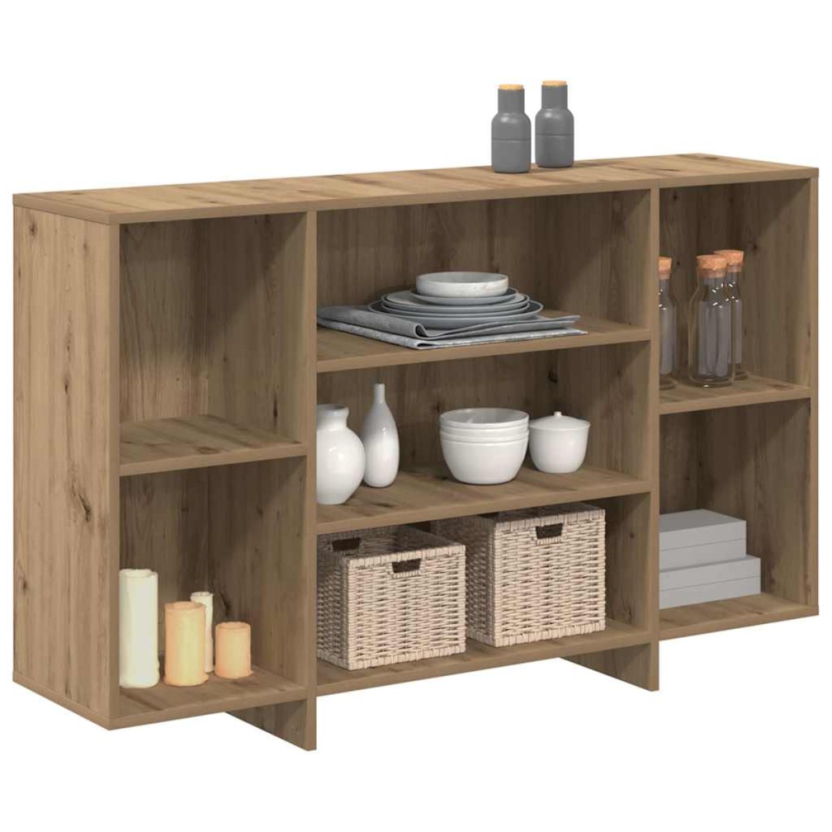 vidaXL Πλαϊνό γραφείο Artisan Oak 120 x 30 x 75 εκ Επεξεργασμένο Ξύλο
