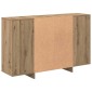 vidaXL Πλαϊνό γραφείο Artisan Oak 120 x 30 x 75 εκ Επεξεργασμένο Ξύλο