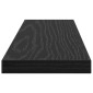 vidaXL Ράφι Βιβλίων 3 επιπέδων 4 τμχ. 40 x 10 x 1,5 cm Μαύρο