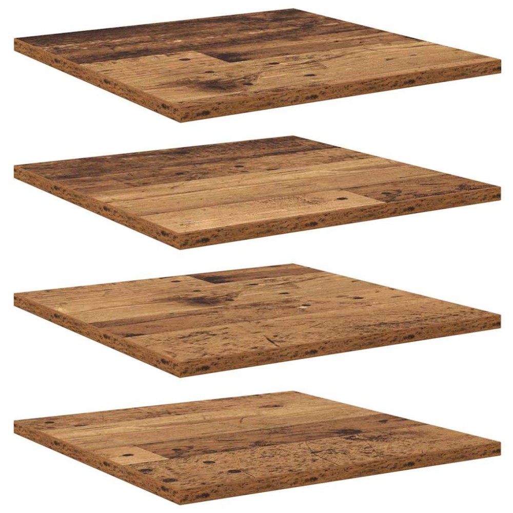 vidaXL Ράφι Βιβλίων 3 επιπέδων 4 τμχ. 40 x 40 x 1,5 cm Καφέ