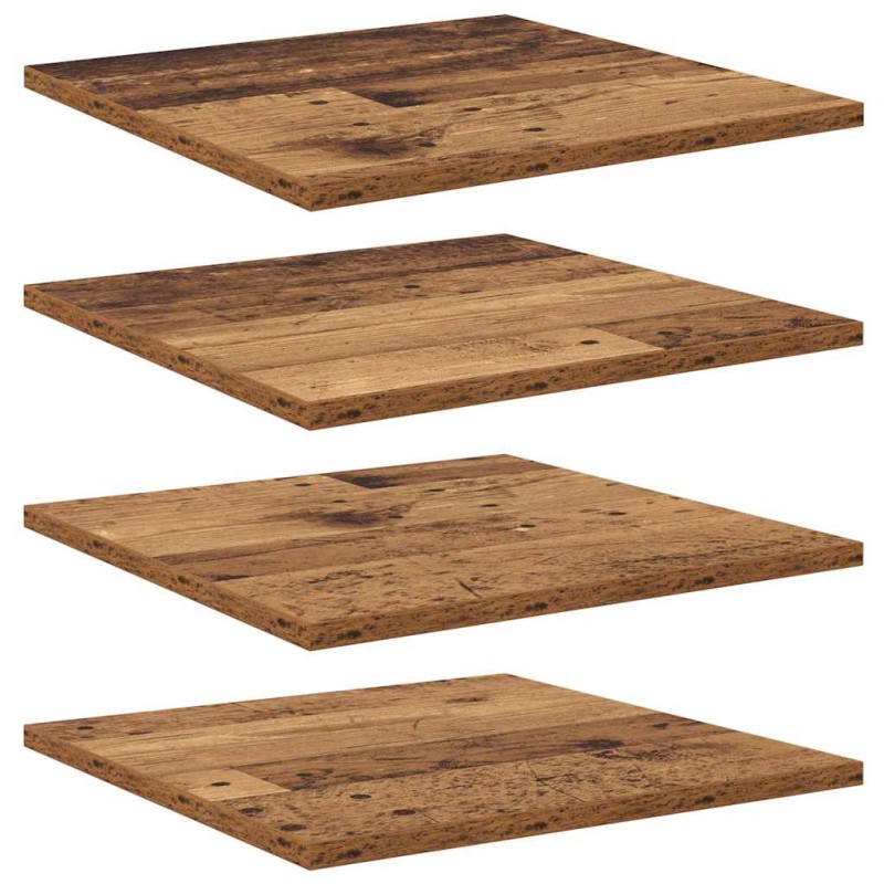 vidaXL Ράφι Βιβλίων 3 επιπέδων 4 τμχ. 40 x 40 x 1,5 cm Καφέ