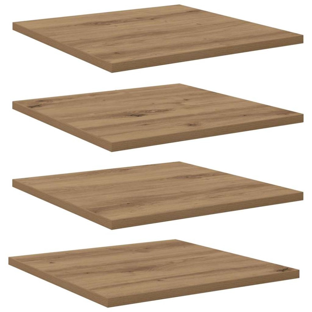 vidaXL Ράφι Βιβλίων 3 επιπέδων 4 τμχ. 40 x 40 x 1,5 cm Καφέ