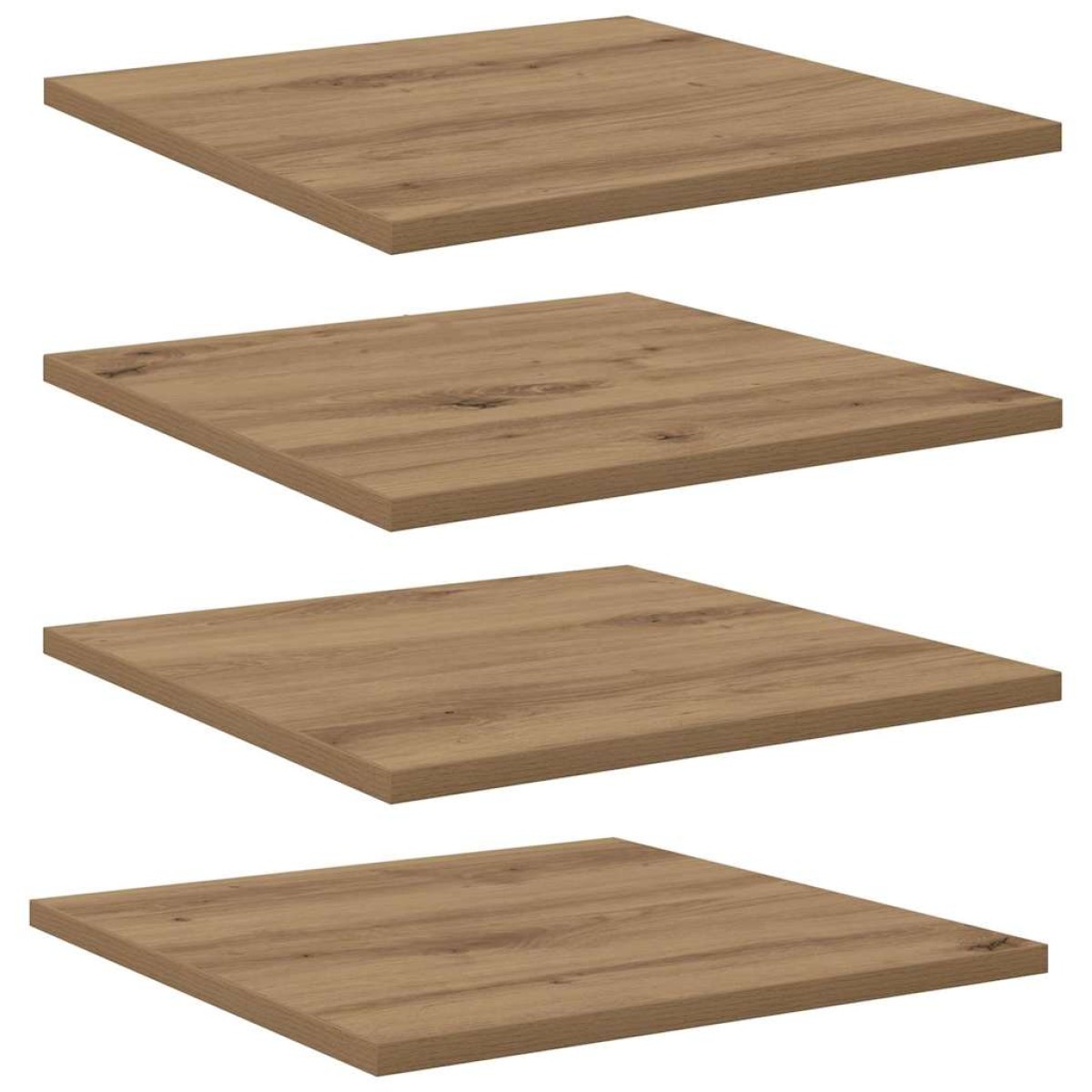 vidaXL Ράφι Βιβλίων 3 επιπέδων 4 τμχ. 40 x 40 x 1,5 cm Καφέ